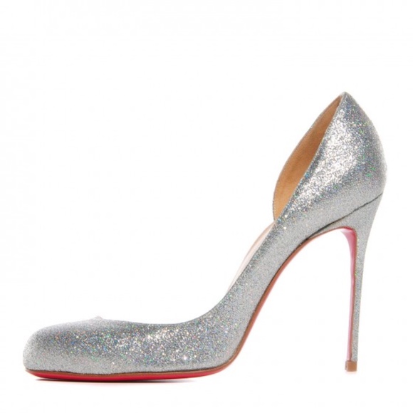CHRISTIAN LOUBOUTIN Mini Glitter Helmour 100 Pumps - Picture 4 of 9
